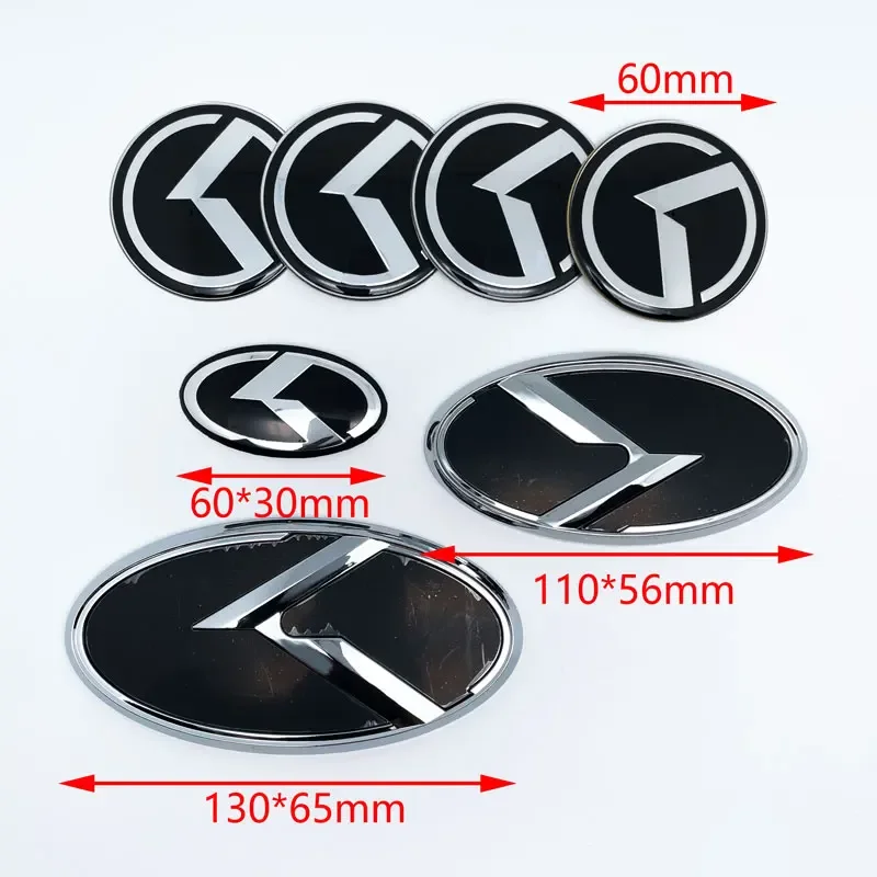 Sport Upgrade 3D Car Sticker Wheel Sticker Badge Cover Set For Kia K2 K3 K4 K5 Sportage R Forte Cerato