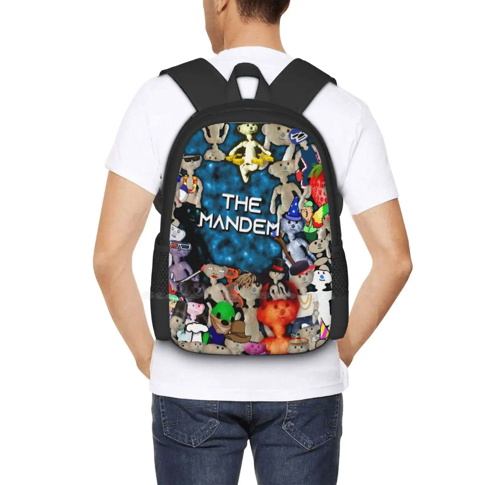 Der Mandem-Bär Neuankömmlinge Unisex Taschen Studenten tasche Rucksack tragen Alpha Doggle Ted Mandem