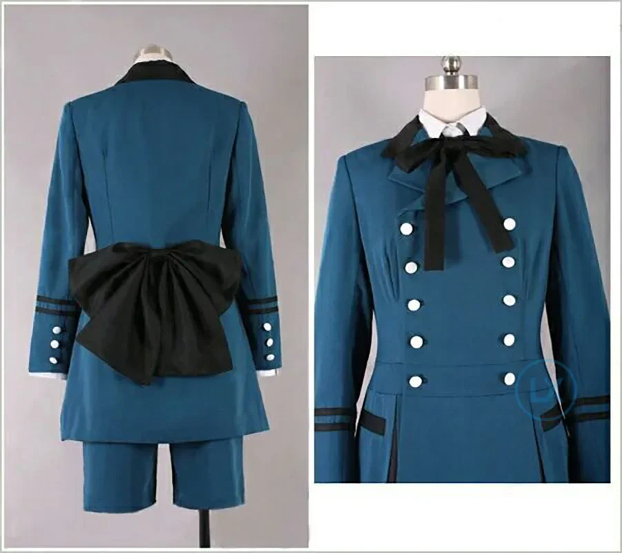 زي تنكري أسود بتلر Kuroshitsuji Ciel Phantomhive للرجال والنساء ، مجموعة أنيمي كاملة ، ملابس حفلة الهالوين #3