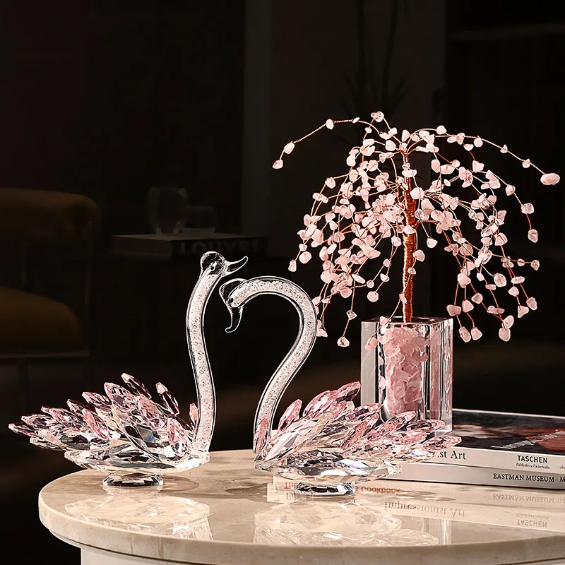 Glass, crystal, swan, handicrafts, wedding, souvenir
