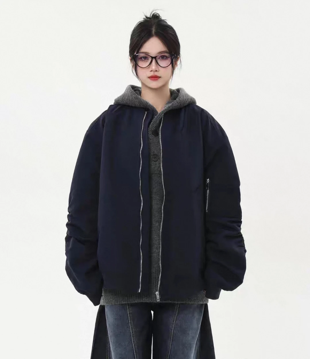 

Bomber Jackets Womens Jacket Japonesa Winter Polyurethane Multipockets Waterproof Windbreakers High-Performance Urban Heavy-Duty