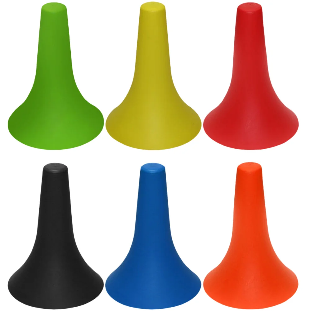 

6 шт. полипропиленовый материал, баскетбольные тренировочные конусы, прочные штабелируемые футбольные бурения, футбольное снаряжение, молодежное спортивное оборудование, детская площадка
