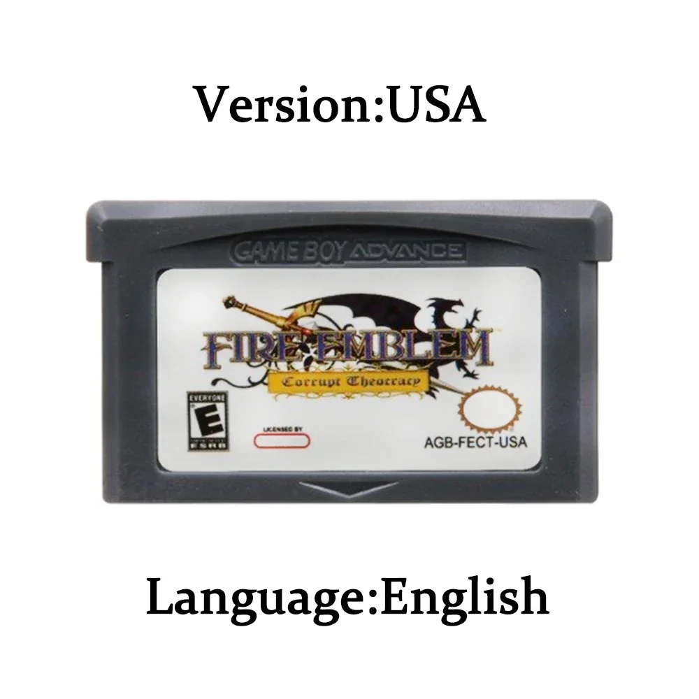 GBA Game Cartridge Fire Emblem Series 32-Bit-Videospielkonsolenkarte The Sacred Stones Sword of Seals Binding Blade für GBA NDS – Detail 4