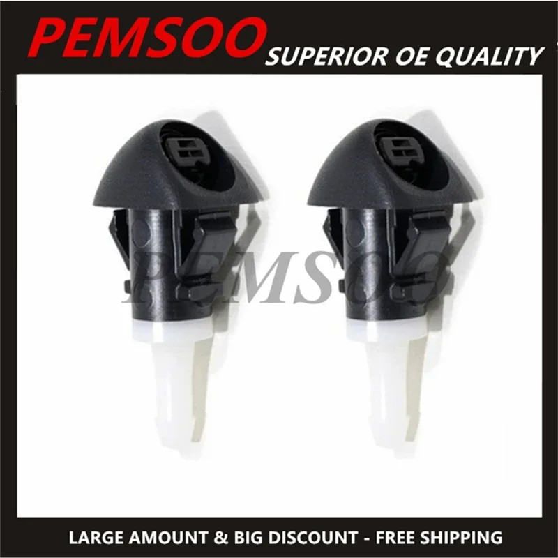 2Pcs Windshield Windscreen Wiper Washer Nozzle Spray Jet 86636SC100 for SUBARU Forester 2009 2010 86636-SC100