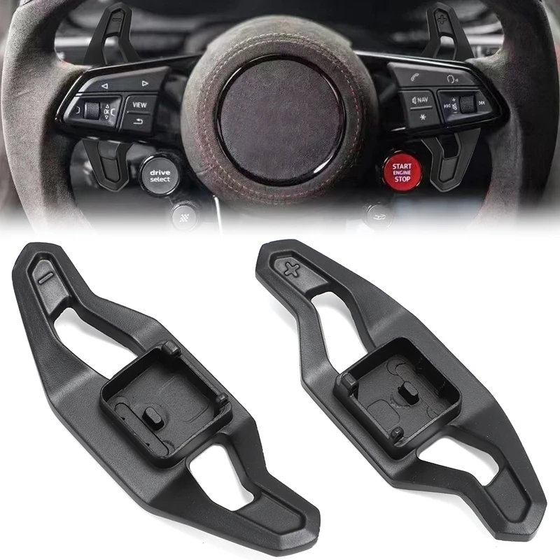 Pá de alumínio do deslocamento do volante do carro, deslocadores para Audi A3, S3, RS3, A4, B9, S4, RS4, A5, S5, RS5, A6, S6, A7, A8, S8, q3, Q5,