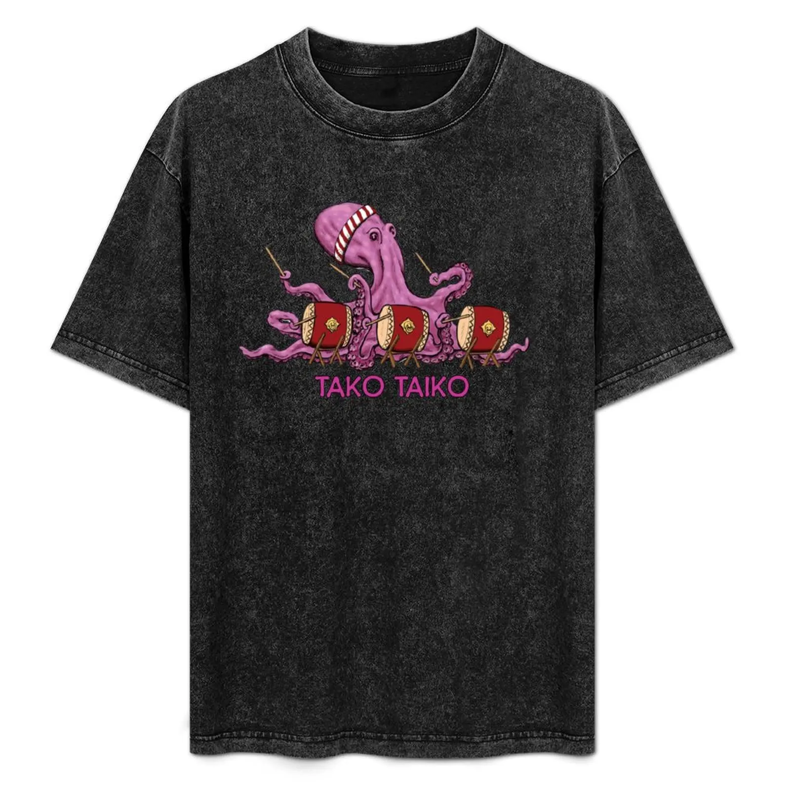 

Tako Taiko - Musical Multi-Limbed Mollusk T-Shirt Basic Solid Color Short Sleeve T-Shirt