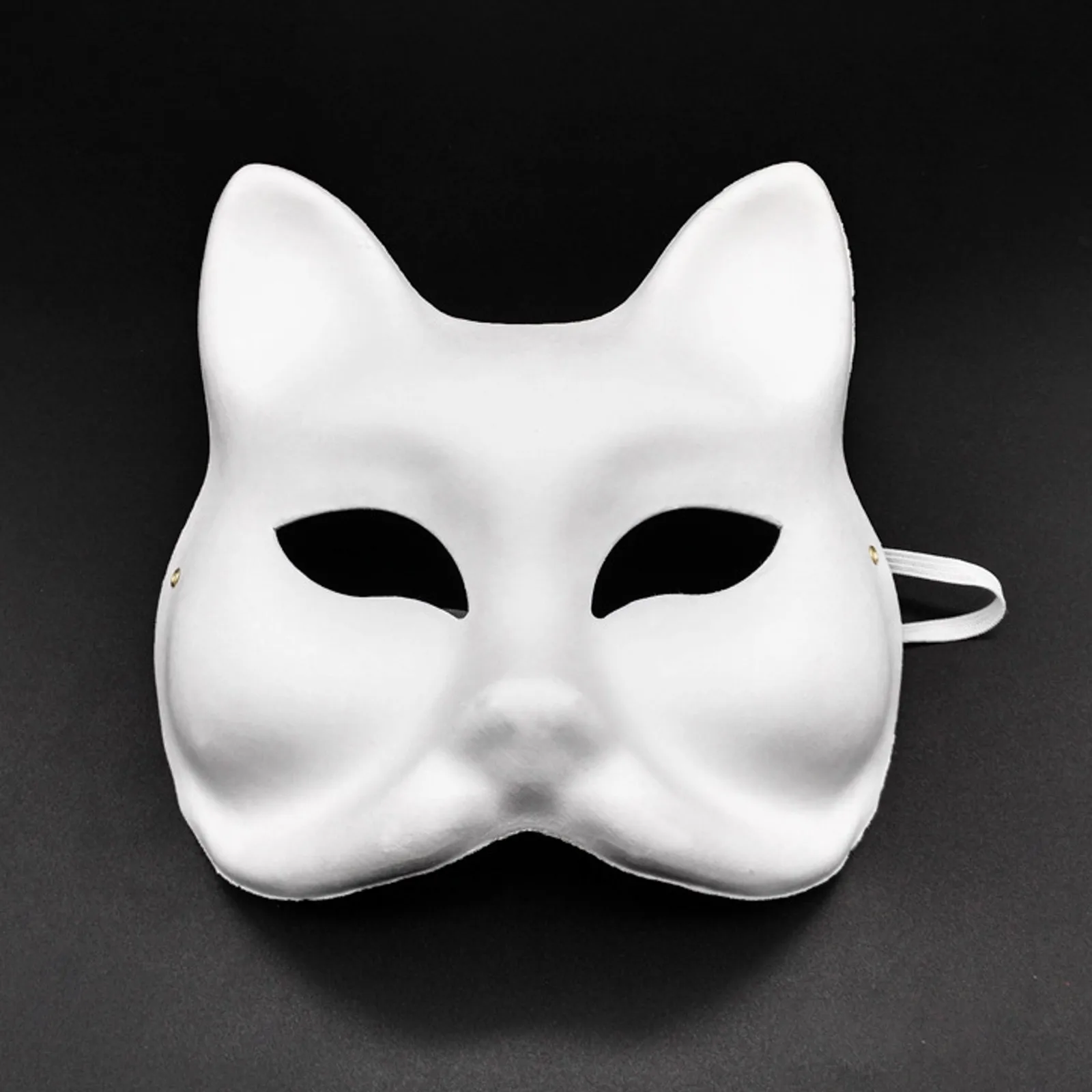 Mascarillas térmicas de zorro y gato blanco, máscara de media cara de Animal para Halloween, accesorios de fiesta de Cosplay, 1 piezas