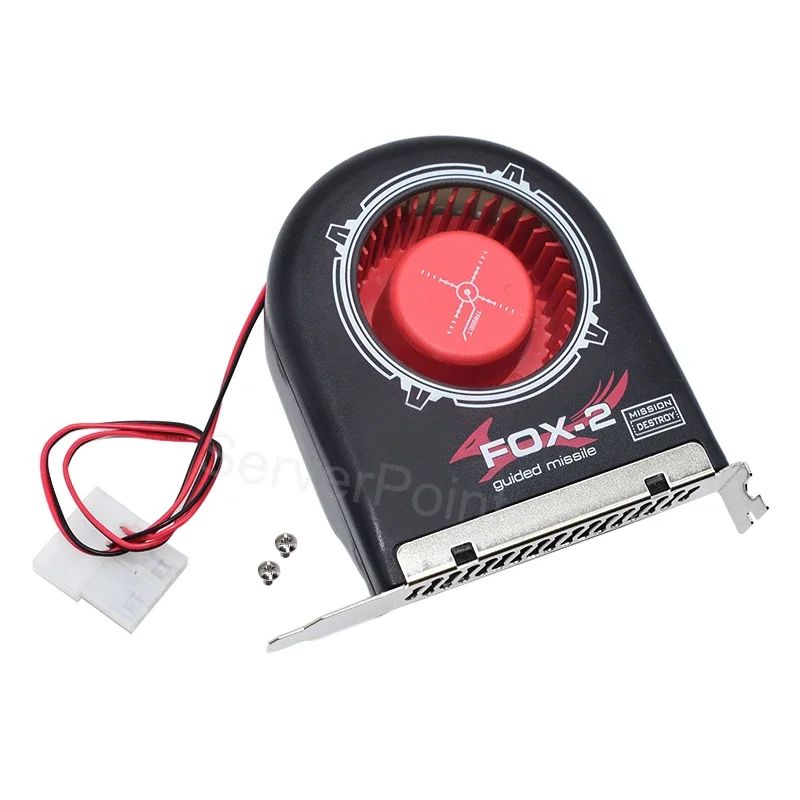 

New For FOX-2 System Blower DC12V For Computer Chassis Cooling Fan PCI Slot Bit Cooler Long Life Bearing Design High Air Flow