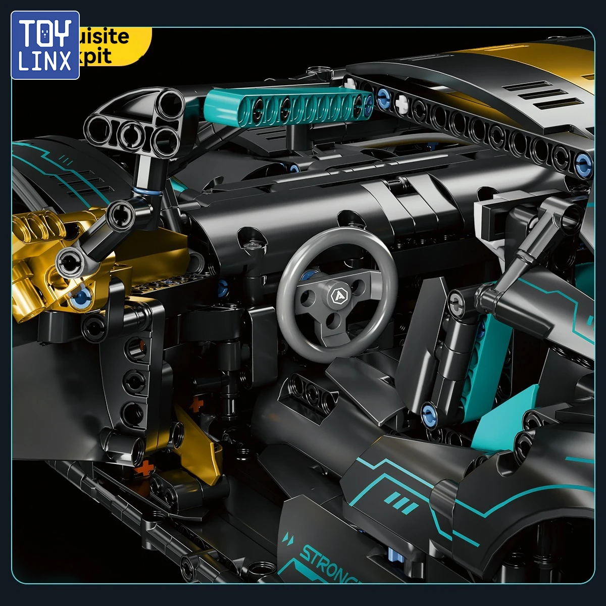 1:10スケール ラジコン 組み立てブロックカー スーパーレーシング ドリフト RCキット 2112ピース 大型スポーツカー ブロックおもちゃ 大人 子供向けギフト