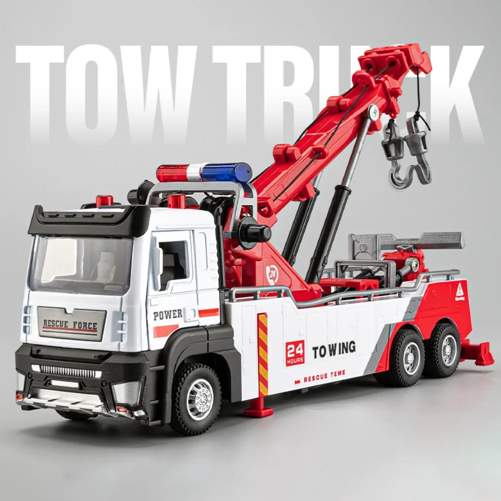 1:32 هوك مزدوج هام سيارة القمامة إعادة تدوير مركبة لعبة مجسمة التراجع الأبواب فتح نماذج المركبات الهندسية هدايا الاطفال