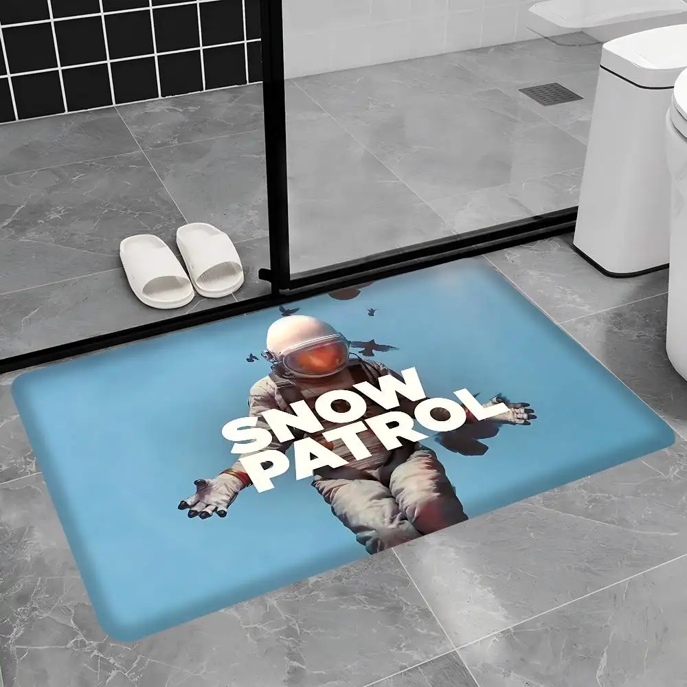 Alternative Rock Band Snow Patrol Floor Mat Rectangle Anti-slip Home Soft Badmat Front Door Indoor Outdoor Mat Welcome Doormat