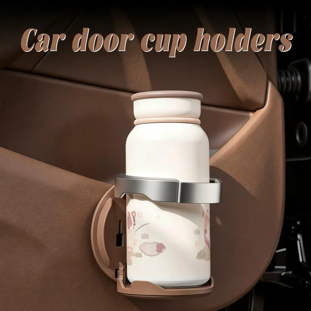 Getränkehalter für die Autotür, faltbarer Clip-Getränkehalter für Flaschen, faltbarer Clip-Getränkehalter für die Autotür, passend für die meisten Flaschen und Becher. – Detail 2