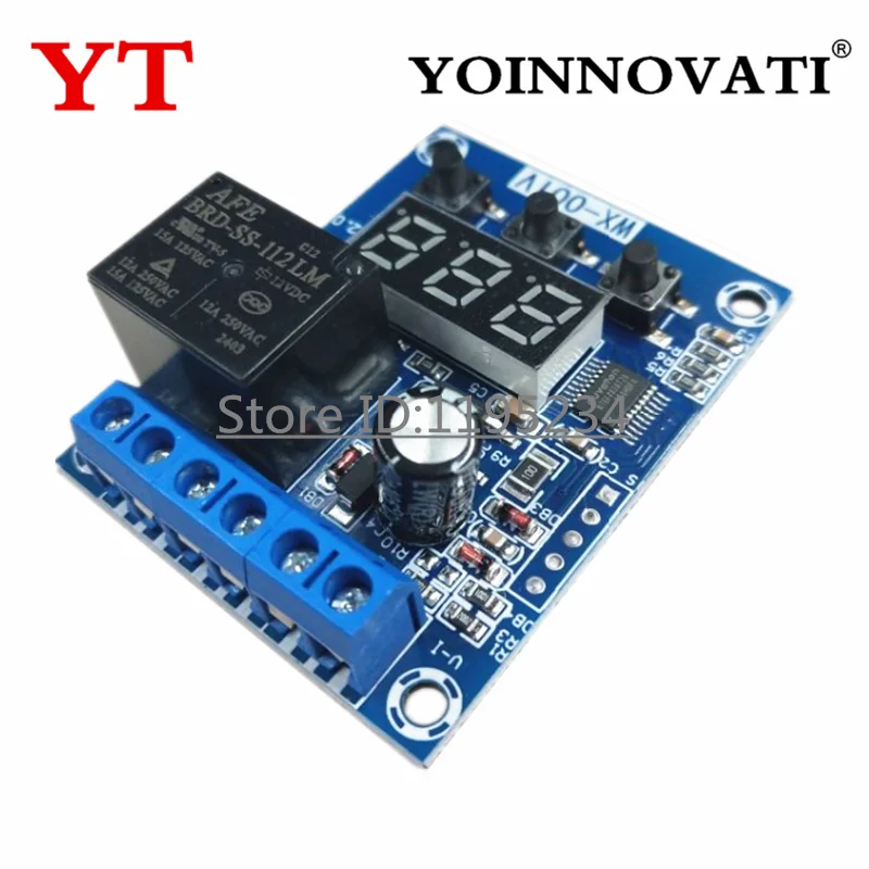 1PCS Battery Charge Discharge Voltage Monitor WX-001V DC 0V-99.9V With Relay Switch Output Automatically Cut-off Protect Battery