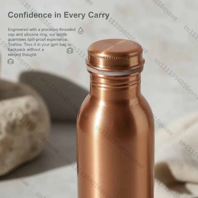 Handmade Pure Copper Copper Water Bottle Outdoor Sports Yoga Pot Cold Water Cup South East Asia Water Bottle