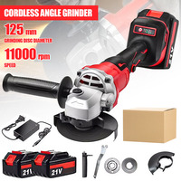 125MM Brushless Electric Angle Grinder 3 Speeds Cordless Grinder Cutting Machine Woodworking Power Tool for Makita 18V Battery