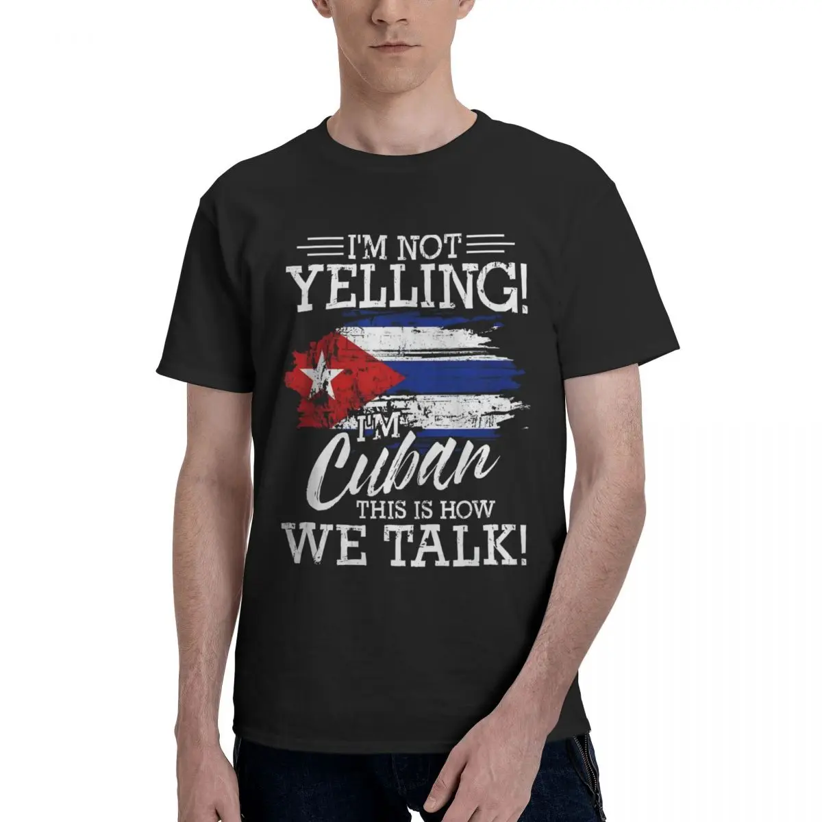 Movement Cuban Pride Flag Slogan Top tee Title Casual Graphic Top quality Activity competition Eur Size