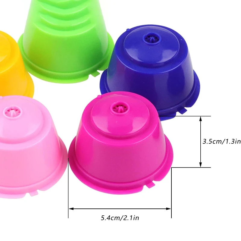 Coffee Capsule Refillable Reusable for Nespresso Coffee Machine Plastic Coffee Filter Pods Universal