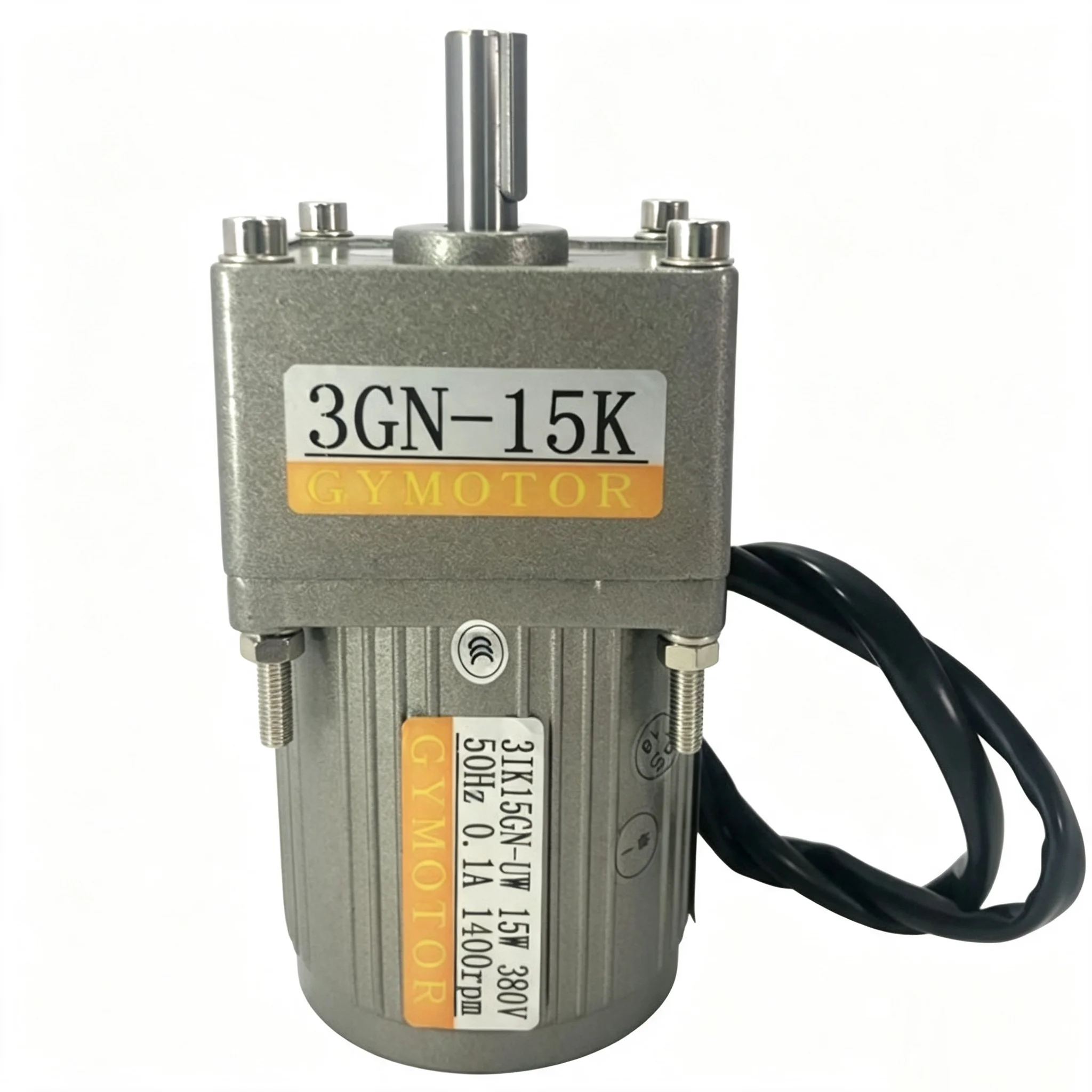 AC 380V 15W Three Phase Fixed Speed Shaft Diameter 10mm Gear Motor 3GN Gearbox Constant Speed AC Motor