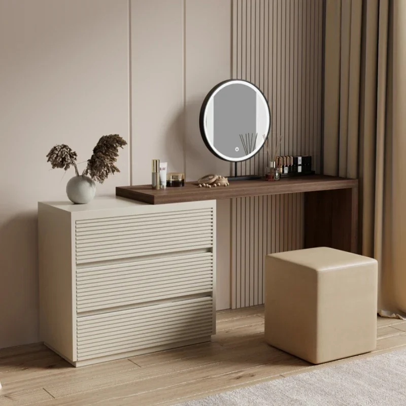 

Luxury Nordic Dressing Table Makeup Vanity Set Bedside Dresser Modern Furniture Girls Bedroom Items Desk Tocadores Organizer