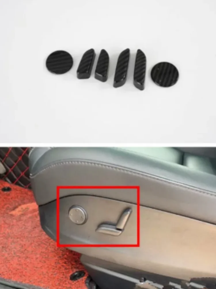 

For Tesla Model S X 2019-2023 carbon fiber ABS window switch, seat adjustment panel cover trim