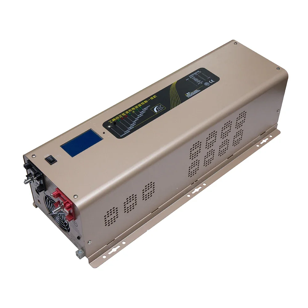 Low frequency pure sine wave dc 24v 48v  110v 220v lcd display solar power inverter 6kw