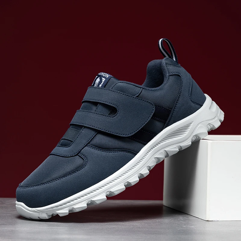 

LATV Men's Diabetic Shoes for Elder Orthopedics Feet Swollen Extra Wide Adjustable Walking Shoe Elderly Foot Pain Relief