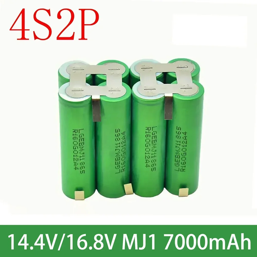 2024 2 s1p 1 s3p 3 s2p 4 s2p 5 s2p 8.4v 3.7V 10.8V 16.8V 18V MJ1 batteria 18650 3500 mAh batteria per batteria strumento cacciavite 18V