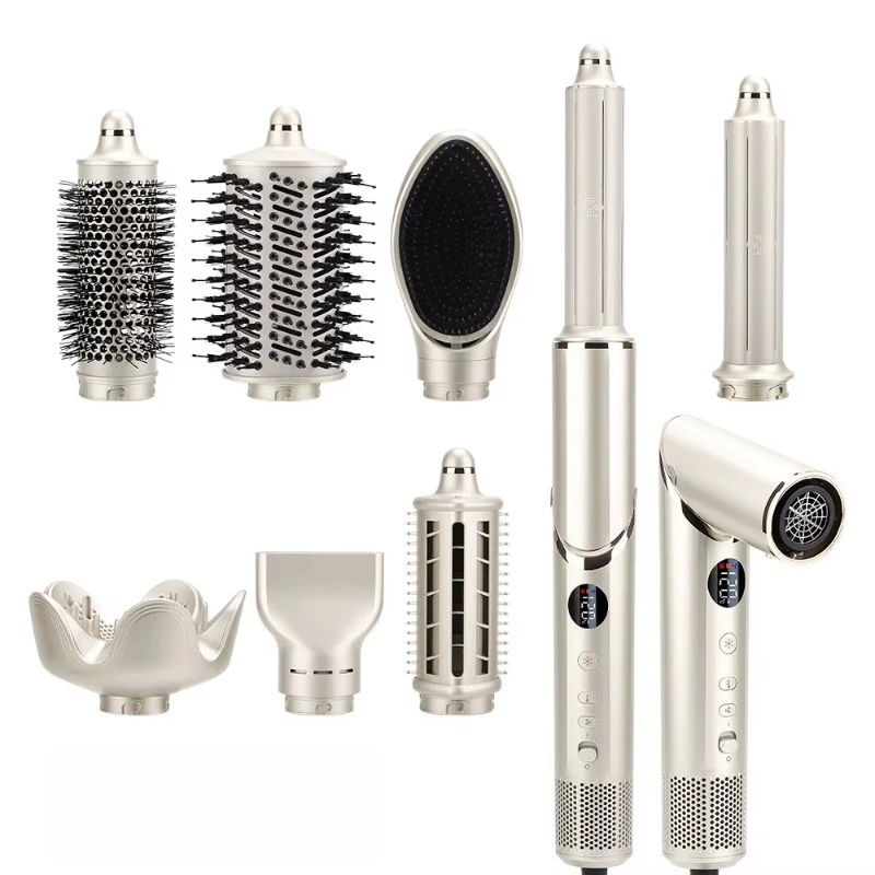 New 8‑in‑1 Professional Air Styling Set 110000RPM Multifunctional Auto Hair Dryer Hot Air Brush For Voluminous Hair Styling