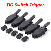 5Set Switch Trigger Micro Switch Metal Plastic Torch Switch Trigger Shell w/Micro Switch for TIG Argon Arc Welding