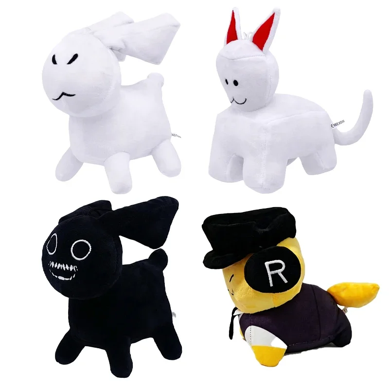 Weird Cute Multi-Style Plush Toy Set Stuffed Animal Dolls Soft Rabbit & Cat Figurines Home Decor Gift for Teens And Collectors