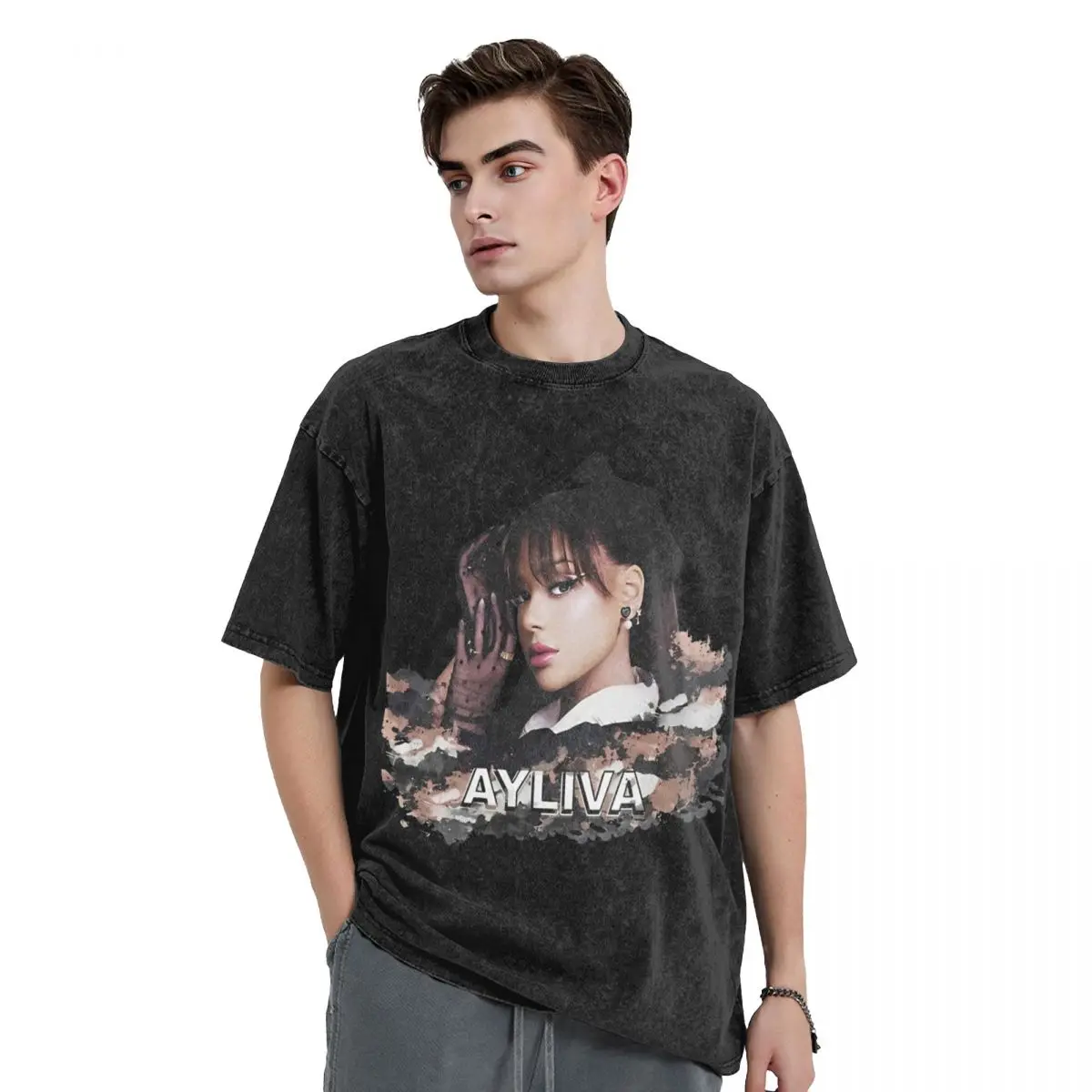 

Men's Ayliva German Singer T-Shirts Musician Clothes Summer Y2K Casual Short Sleeves T Shirt O-Neck Popular Tee Shirt Wholesale