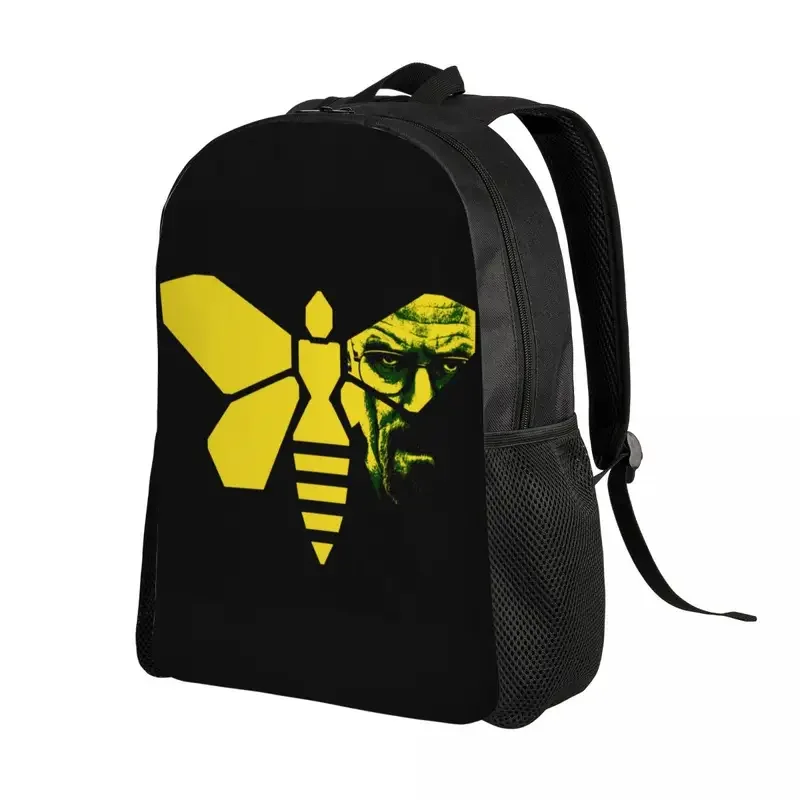 Personalized Heisenberg Walter White With Bee Backpacks Women Men Fashion Bookbag for College School Breaking Bad Tv Show Bags