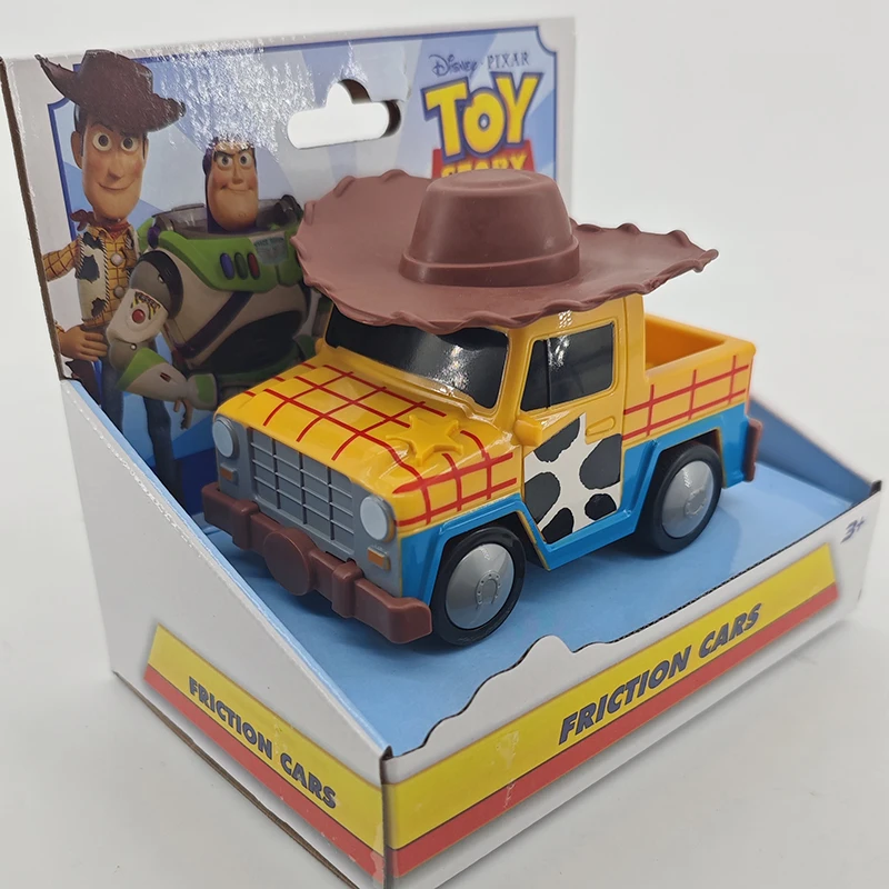 Carino Toy Story Buzz Lightyear Woody Jessie Rex Alien Modello di cartone animato Inerziale Pull-back Ruota libera Auto Giocattoli Collezione Regalo per bambini