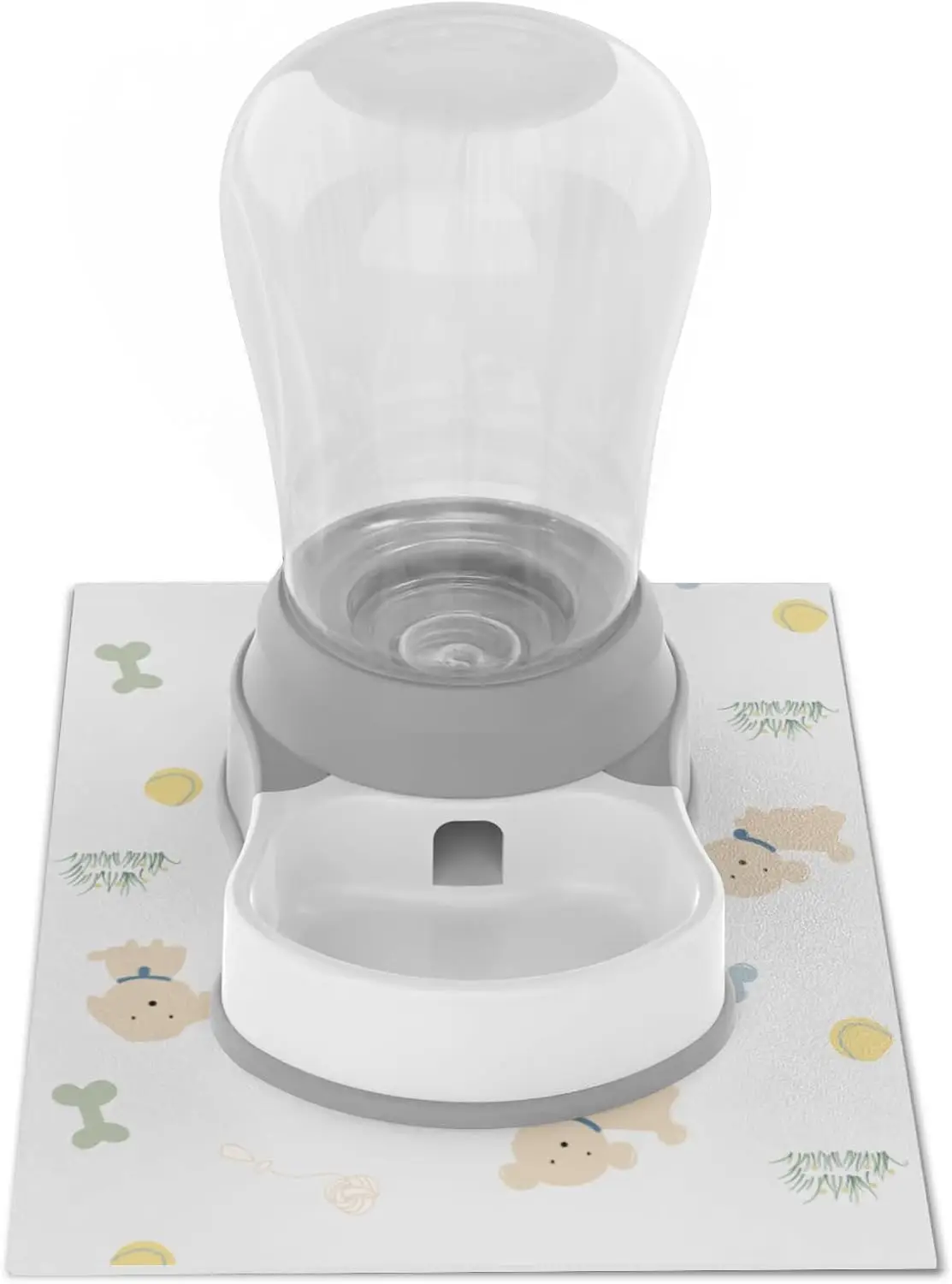 

Автоматический дозатор воды для домашних животных большой емкости с нескользящим основанием, без BPA, для собак и кошек, серый