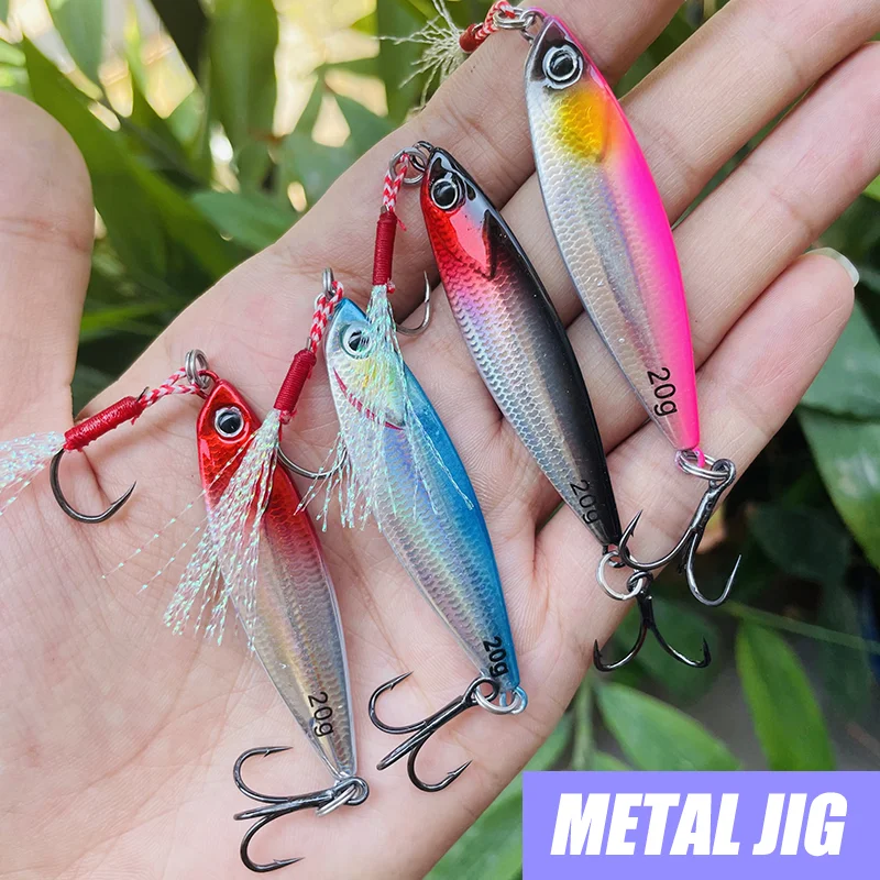 Metal Jig Fishing Lures 7g-0g Jigging Bait 3D Laser Coating Spinning Artificial Bait Bass Pesca Saltwater Fishing Tackle