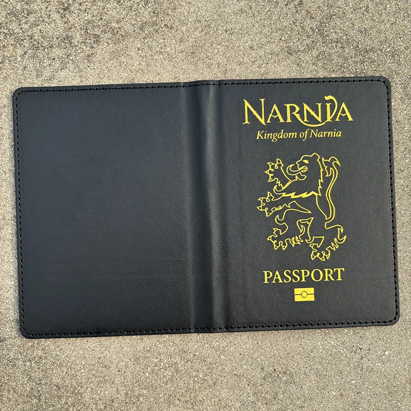 Fashion New Logo Passport Cover Cover in pelle nera PU per passaporti portafoglio da viaggio Organizer porta passaporto