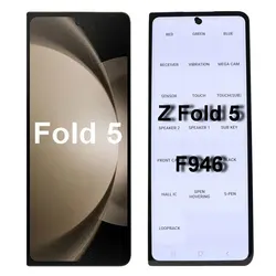 Amoled Z Fold5 LCD For Samsung Galaxy Z fold 5 5g f946 Lcd Touch glass Full for screen display SM-F946B/DS SM-F946U Replacement
