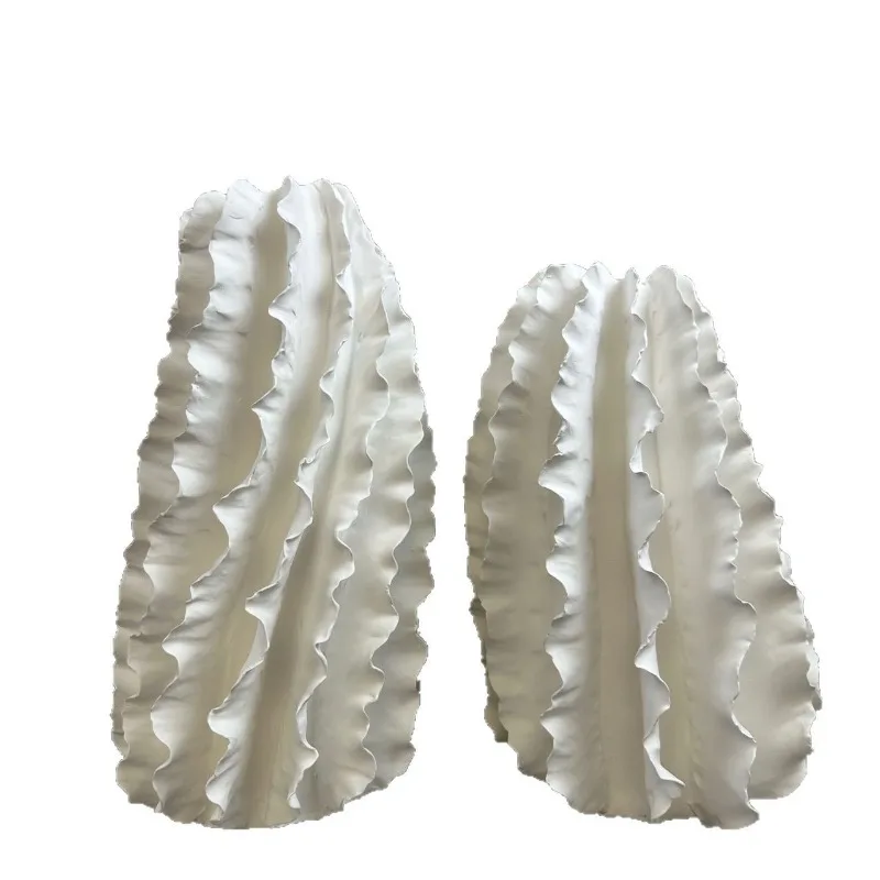 

Minimalist, handmade, creative, ceramic, vase, ornament, living room, white