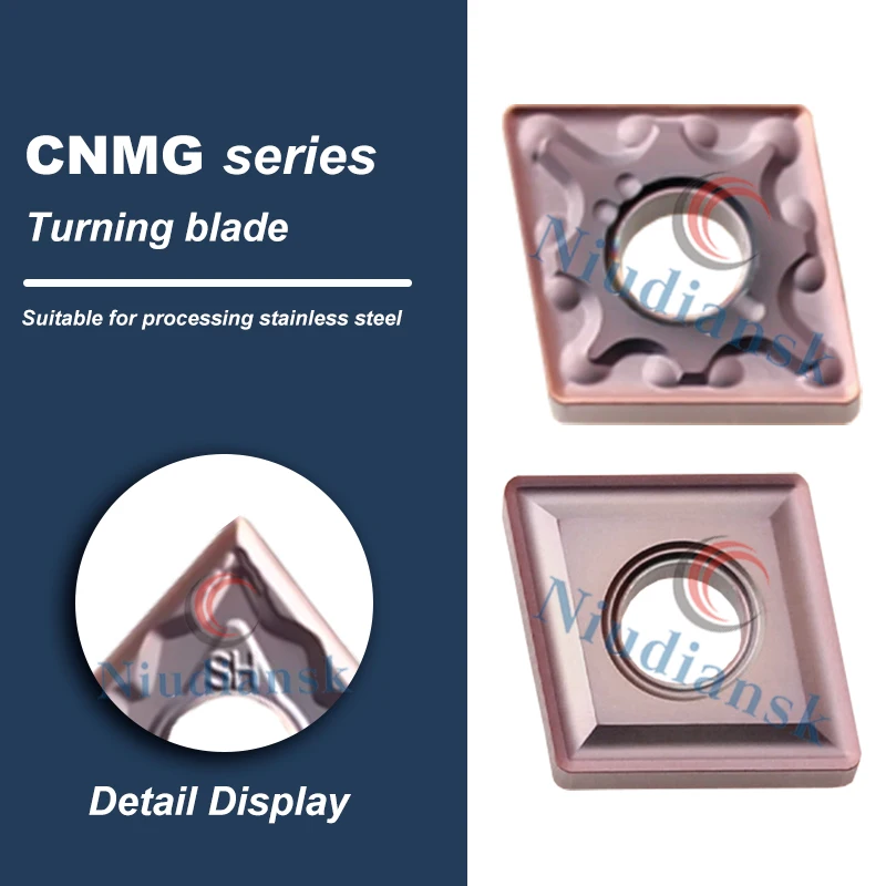 CNMG120404/08 DESKAR Stainless Steel Turning Insert MA MS MQ HS HA Slot Type Rhombus Numerical Control Outer Circle Turning Tool