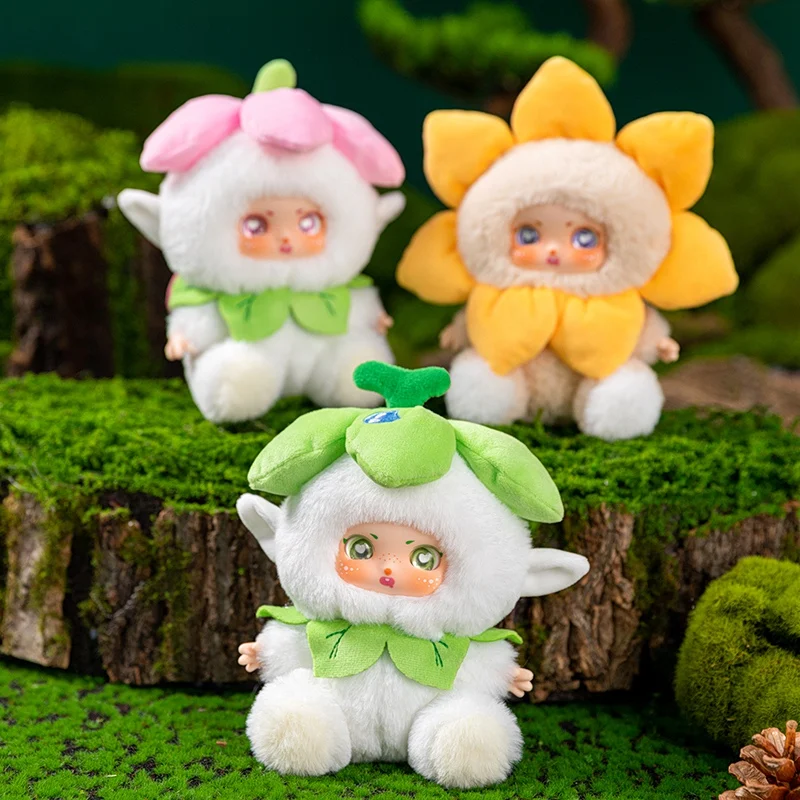 

New 14cm Flower Fairy Baby Plush Toy Doll Flower Doll Backpack Keychain Pendant Cute Plaything Birthday Decoration Gift