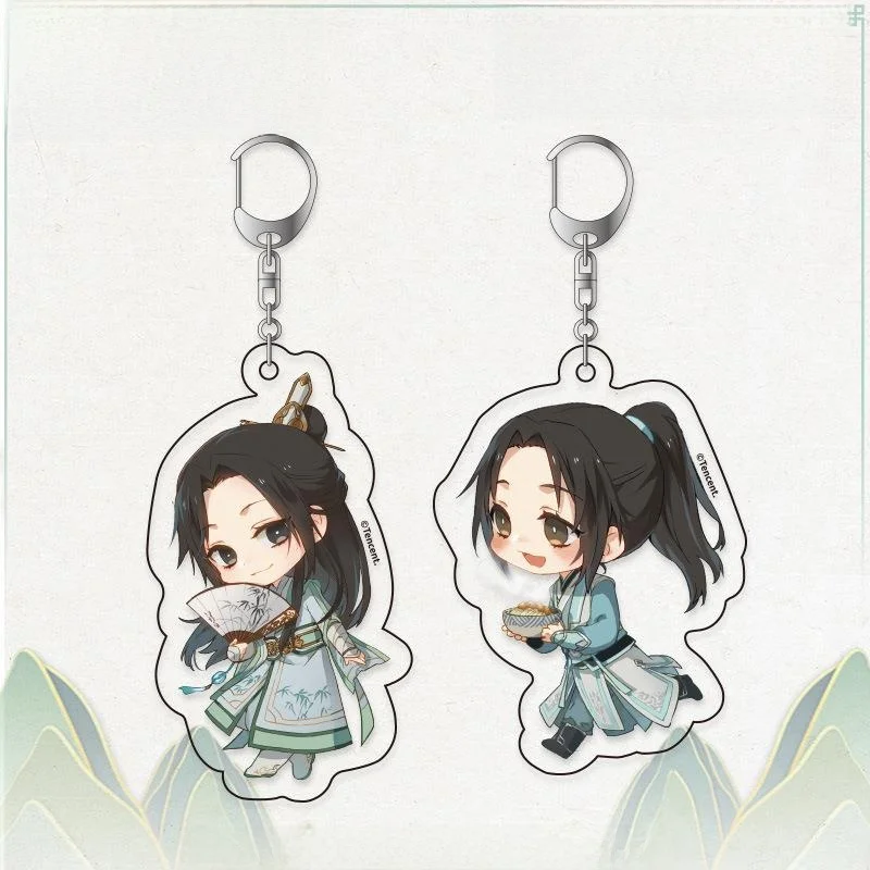 Double-Sided Acrylic Keychain Pendant Custom-Made Scenic Guide Self-Survival Wearable Art Key Holder by Huayasen