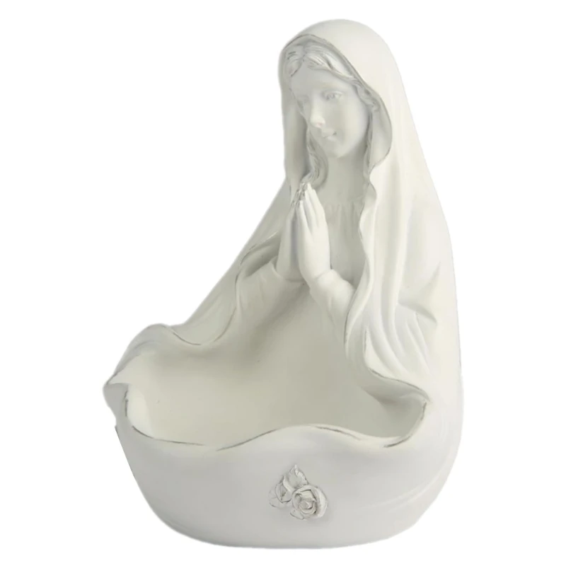 Christian Faith Centerpieces Figurine with Bowl for Desktop and Shelf Decors dropshipping