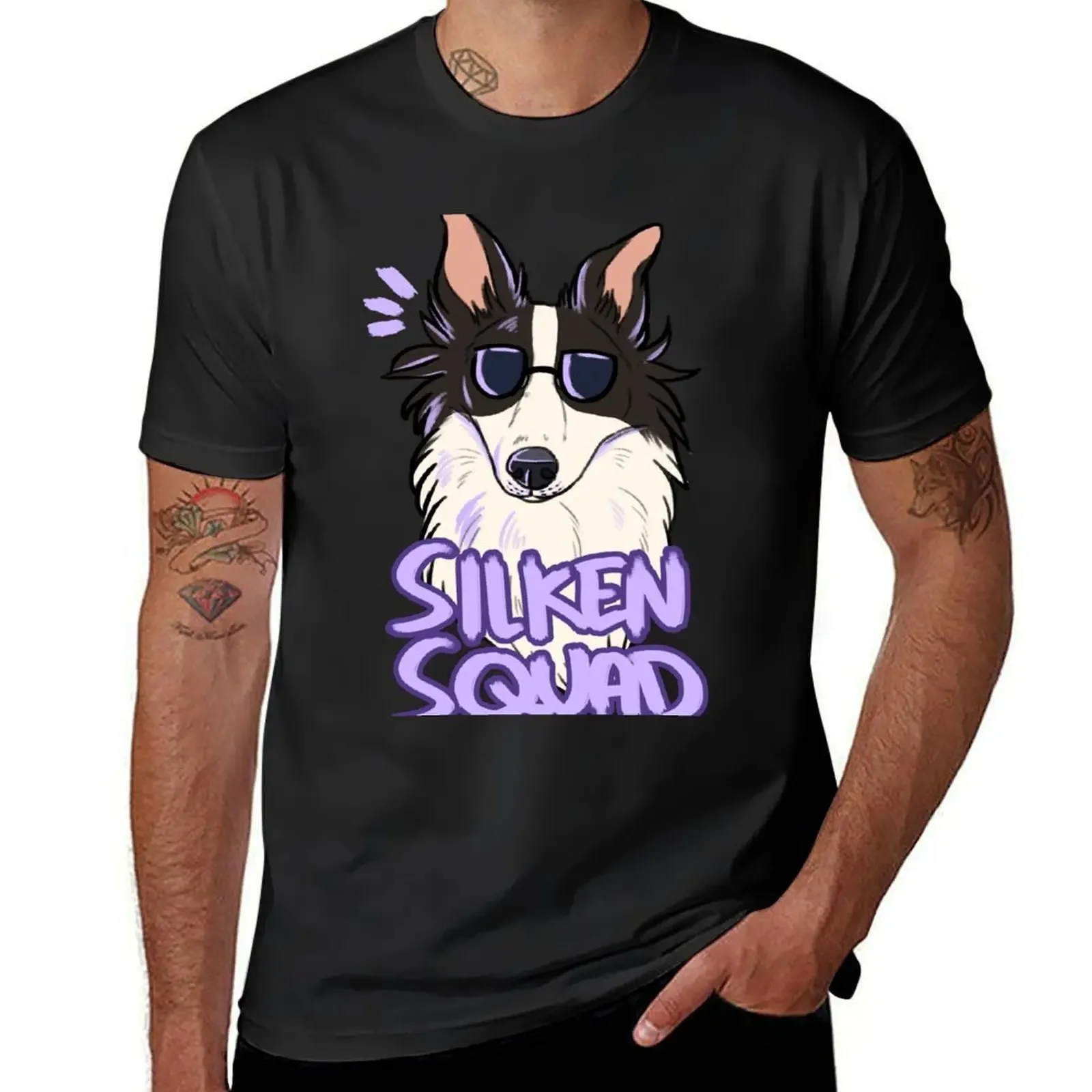 SILKEN SQUAD (black and white) T-Shirt luxury clothing labubu man t shirt new edition mens graphic t-shirts hip hop