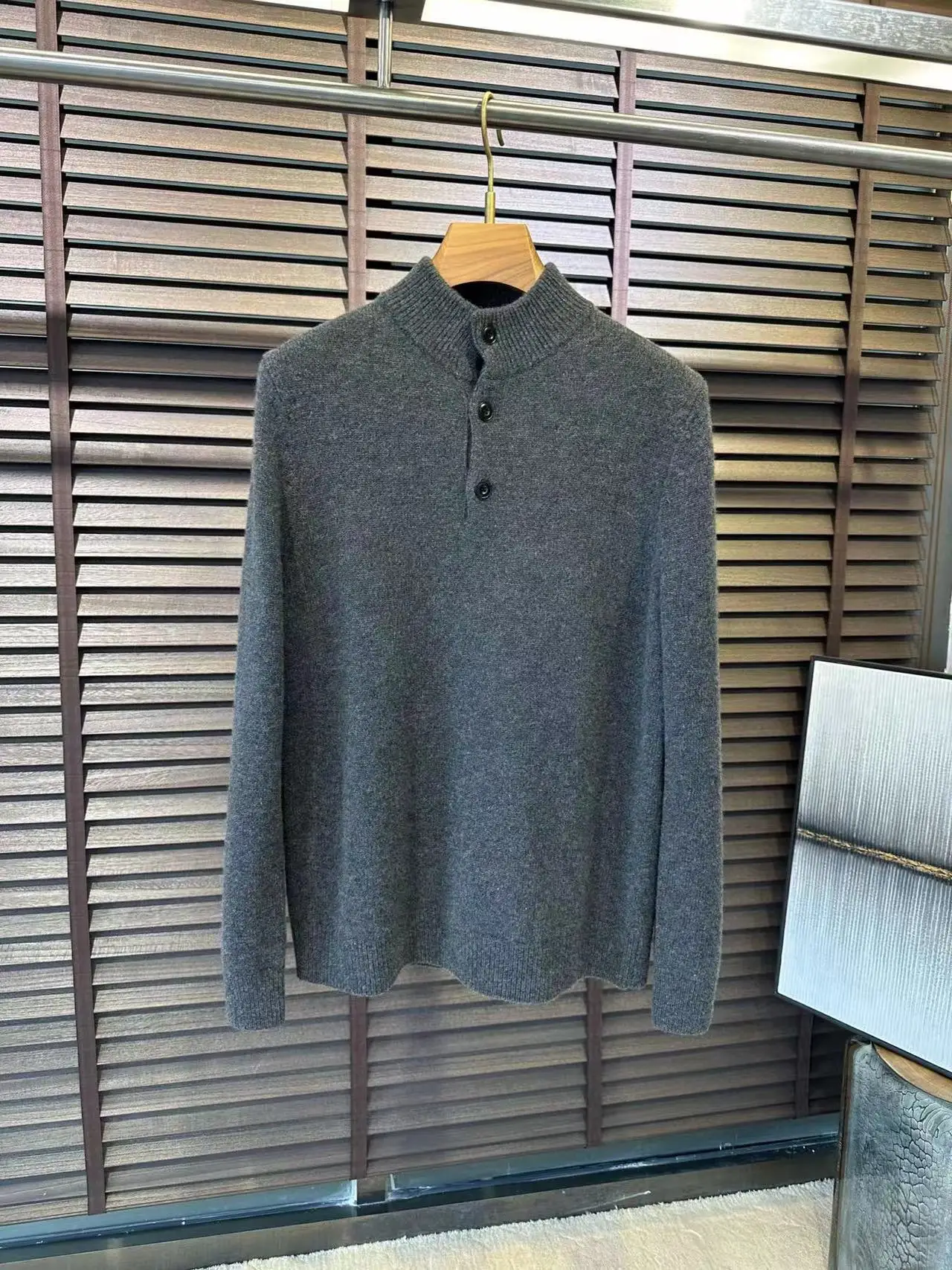 Men's autumn and winter fashion casual wool cashmere knitted sweater sweater