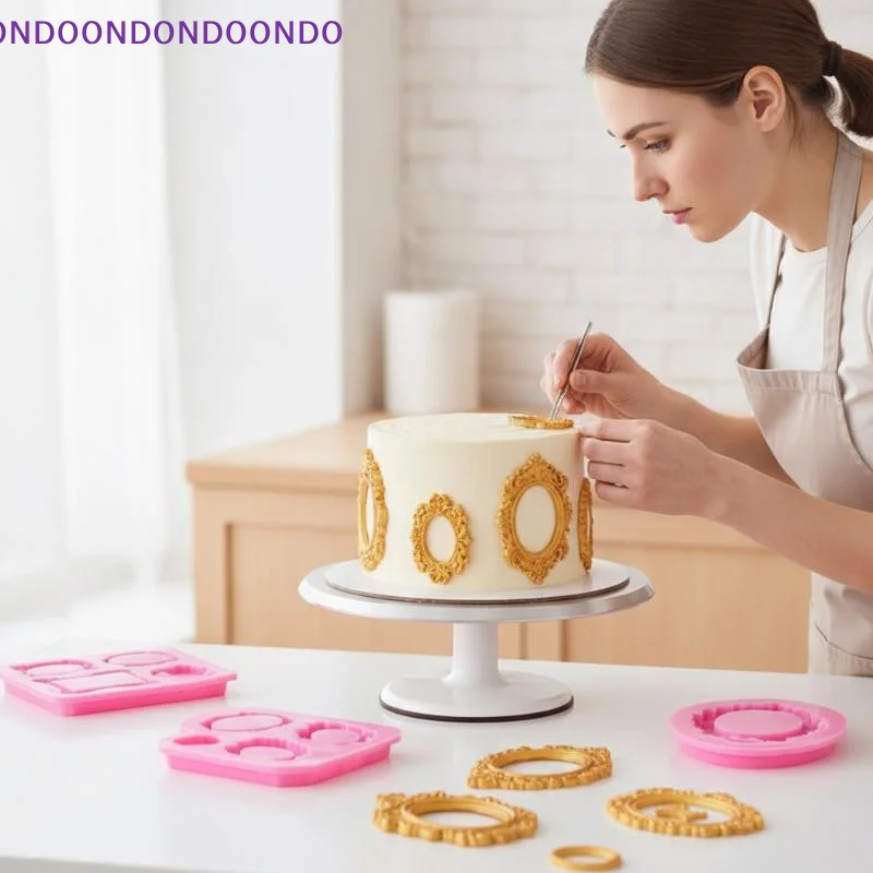 Photo Frame Silicone Candy Mold Non-Stick Food Safe for Sugarcraft Fondant Chocolate Cupcake Wedding Pastry Decoration 5