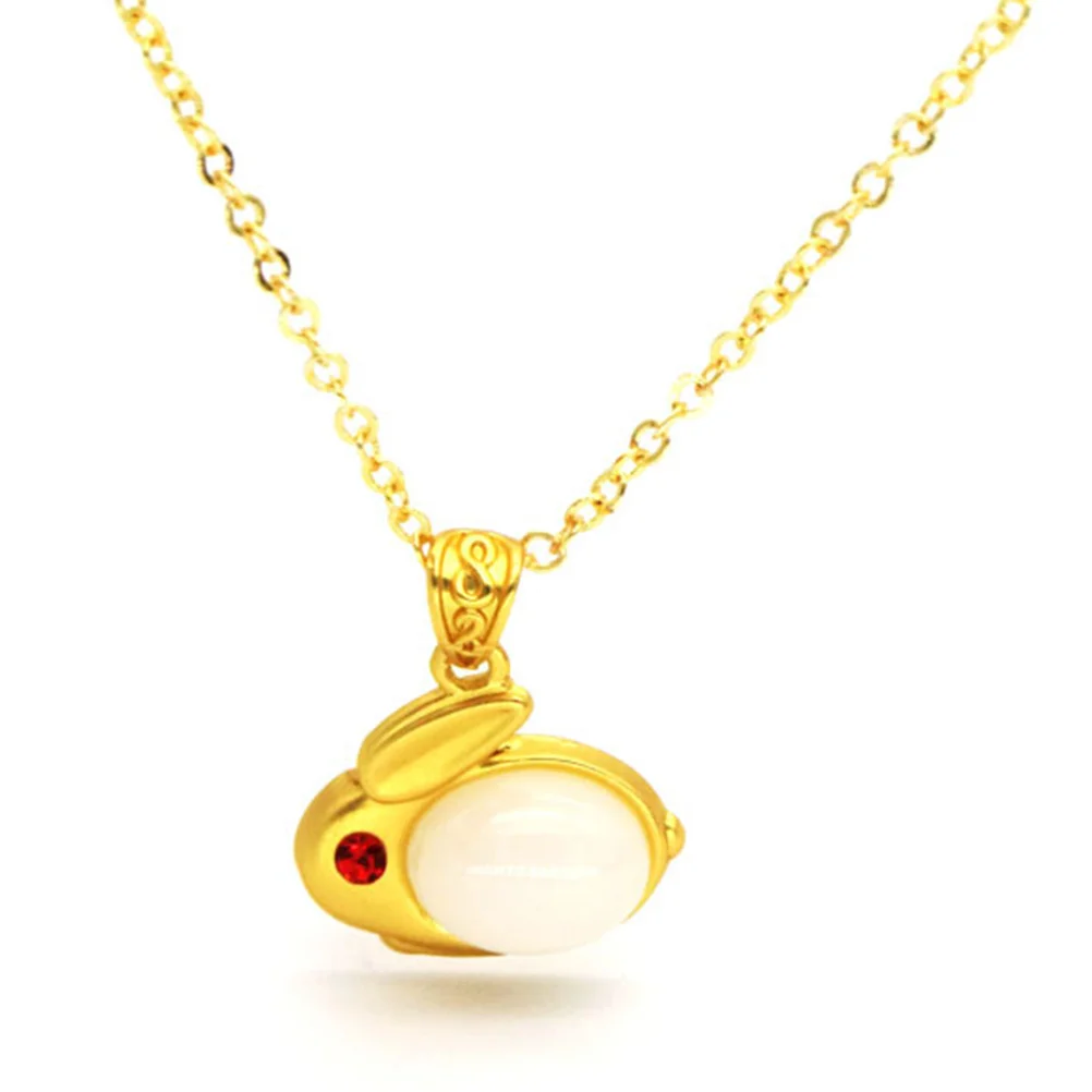 أرنب قلادة قلادة سلسلة الترقوة مجوهرات بأشكال حيوانات أنيقة 2023 هدية السنة الجديدة للنساء المراهقات الفتيات