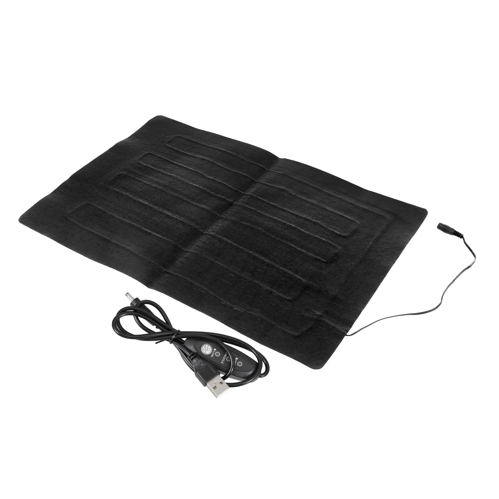 Carbon Fiber USB Pet Heating Pad with 3 Heat Settings Waterproof Flexible Design for Crates Beds Travel Terrariums Lizard Snake