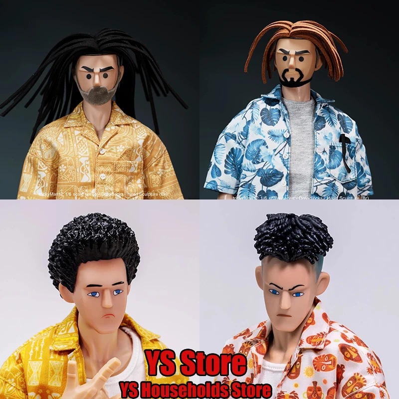 

TrickyMan12 1/6 Scale Trendy Action Figure Comic Delicate Head Sculpt Model Toys Accessory For 12" Male Soldier Body Deocration