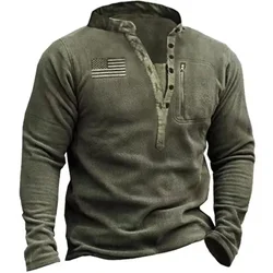 Heren Tactische Outdoor Polar Wollen Jack Jachtpak Met Warme Rits Decoratieve Pullover Heren Windproof Jas Warme Wandeltrui