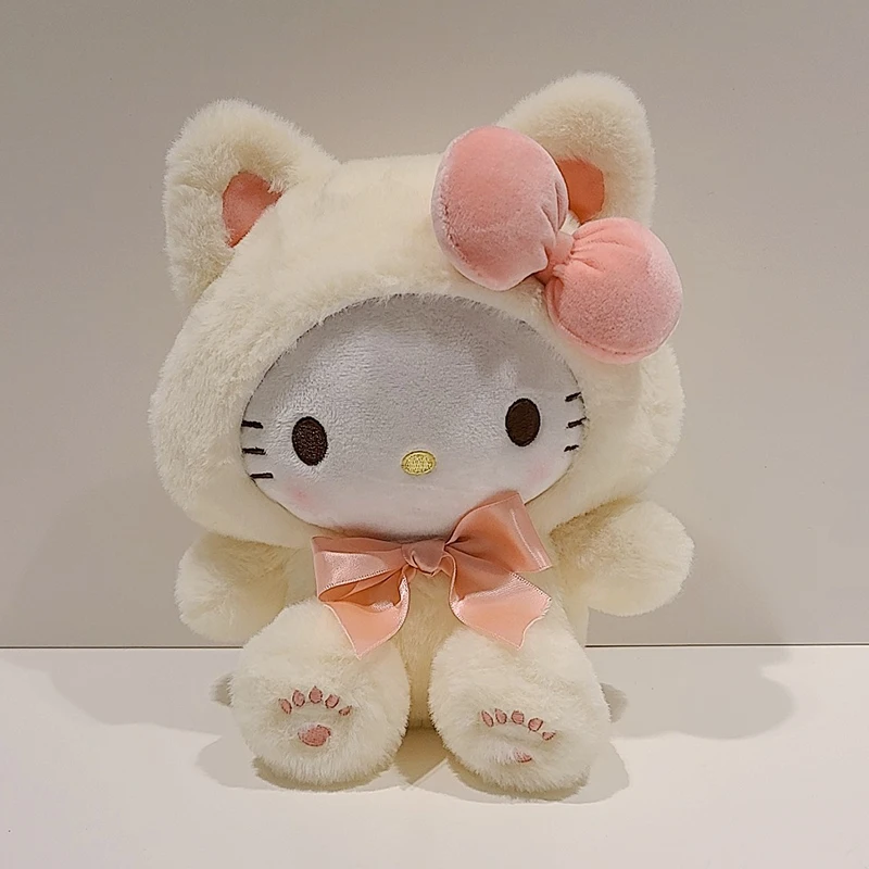 20CM Hello Kitty peluche bambola cuscino Kawaii Sanrio hellkitty cartone animato morbido peluche regalo di compleanno regalo di san valentino